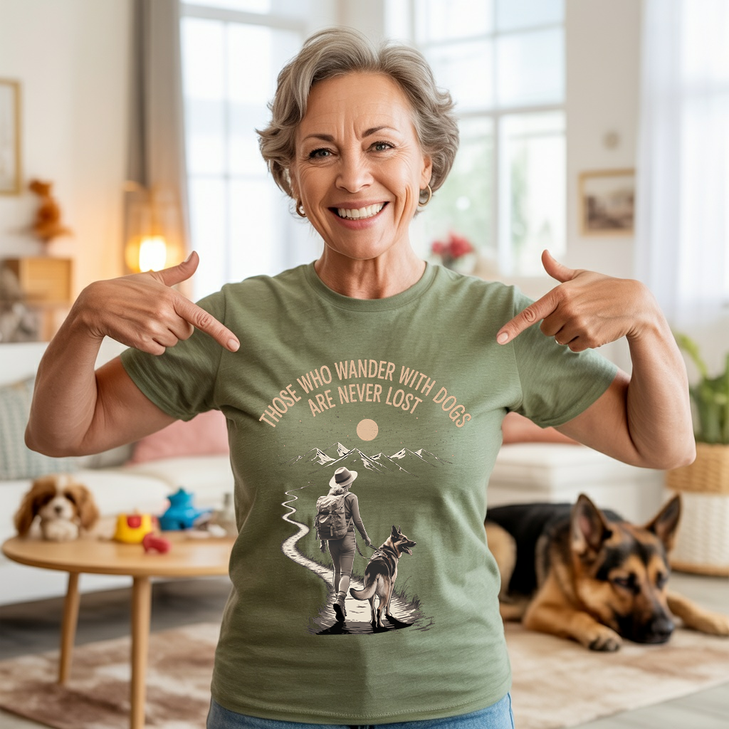 Never Lost With My Dog T-shirt
