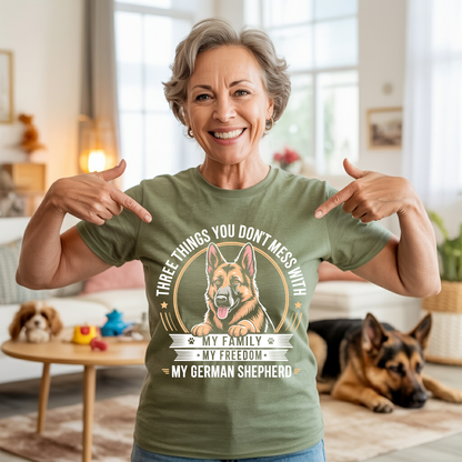 Family Freedom GSD T-shirt
