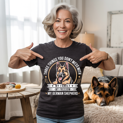 Family Freedom GSD T-shirt