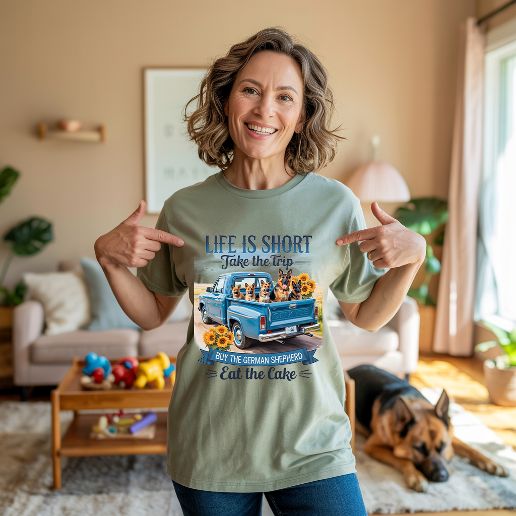 Life Is Short GSD T-shirt