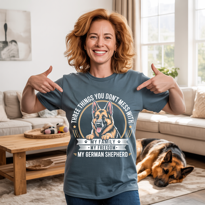 Family Freedom GSD T-shirt